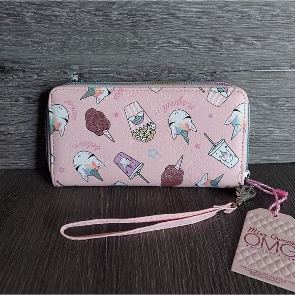 NEW Miss Gwen's OMG Unicorn Snacks Wallet in Pink - Picture 1 of 5